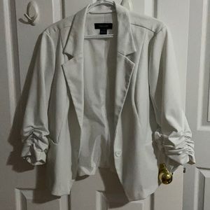 Suzy Shier 3/4 Sleeve Blazer | White | Size XL